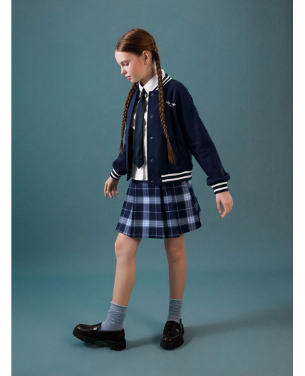 Юбка детская для девочек Alucha синяя клетка
