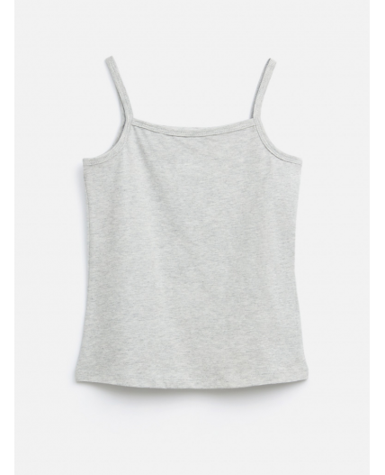 Майка детская для девочек Brass серый меланж