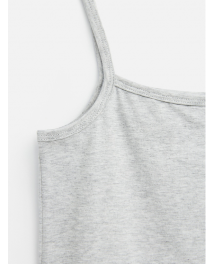 Майка детская для девочек Brass серый меланж