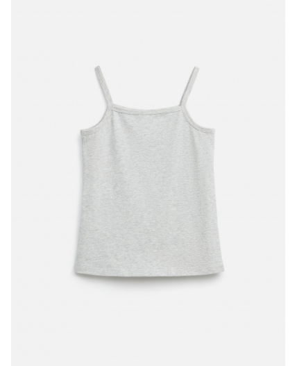 Майка детская для девочек Brass1 серый меланж