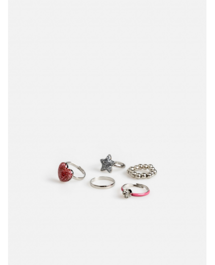 Набор из 5 колец дет. Cozzolino светло-розовый
