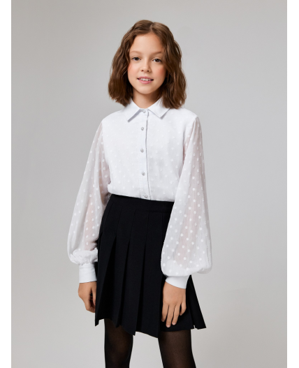 Блузка детская для девочек Della белый