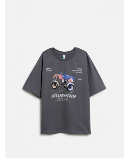 Футболка детская для мальчиков Don темно-серый