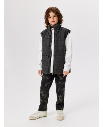 Жилет (утепленный) детский для мальчиков Duo серый