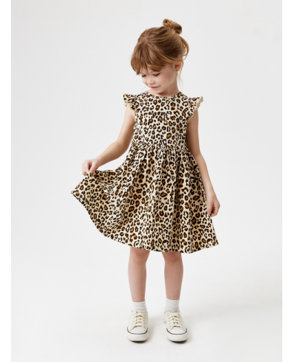 Платье детское для девочек Iabet леопардовый принт
