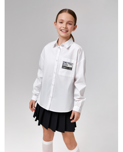 Блузка детская для девочек Izo молочный