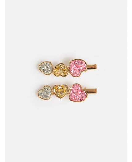 Набор из 2 заколок для волос дет. Kim цветной