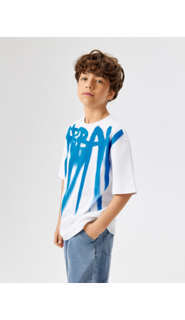 Футболка детская для мальчиков Kobra белый