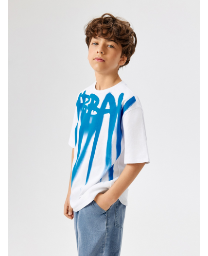 Футболка детская для мальчиков Kobra белый