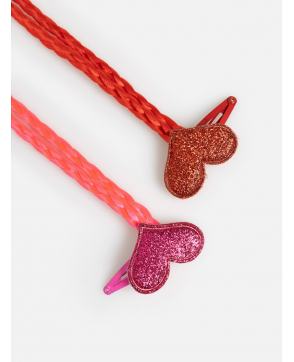 Набор из 2 заколок для волос дет. Leandro розовый