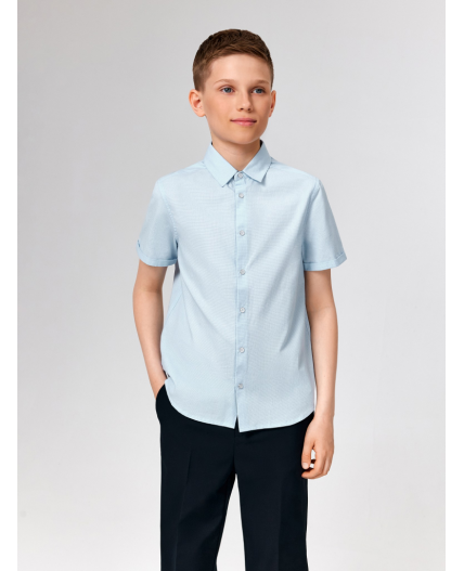 Сорочка верхняя детская для мальчиков Lopar голубой