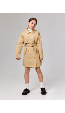 Плащ детский для девочек Maron бежевый