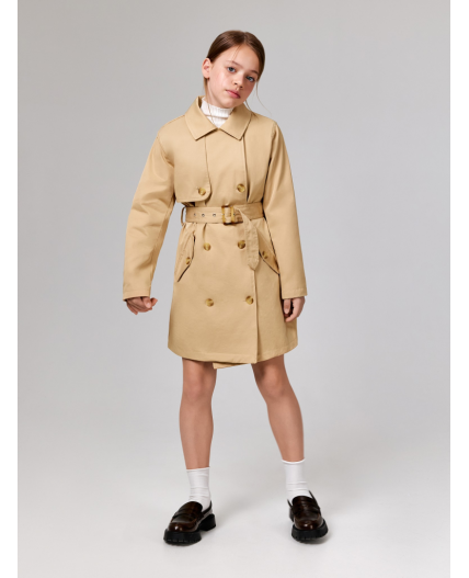 Плащ детский для девочек Maron бежевый