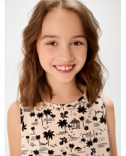 Майка детская для девочек Mayak_top набивка