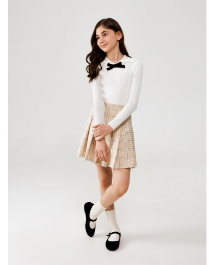 Джемпер детский для девочек Mia молочный