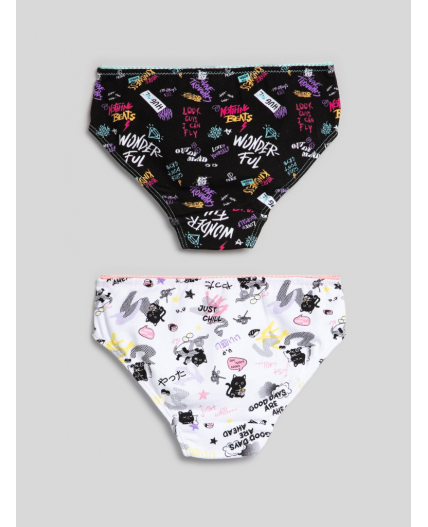 Трусы детские для девочек в наборе из 2шт Ogasta цвет в ассортименте