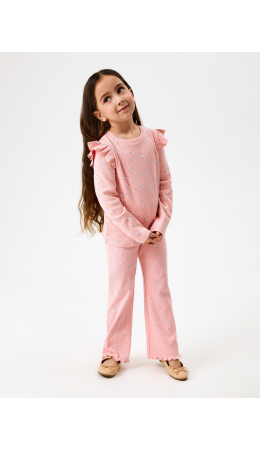 Брюки детские для девочек Panduri пыльный розовый
