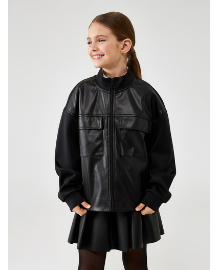 Куртка детская для девочек Pencil черный