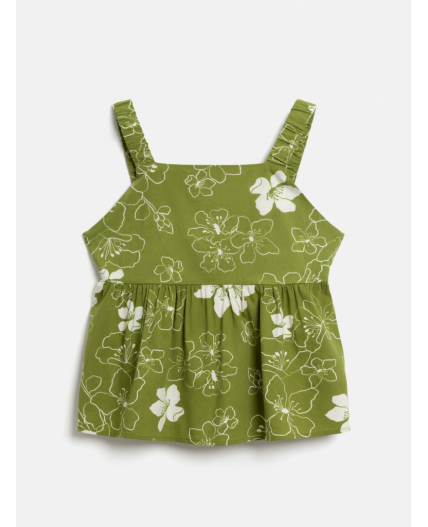 Блузка детская для девочек Petra_bl хаки принт