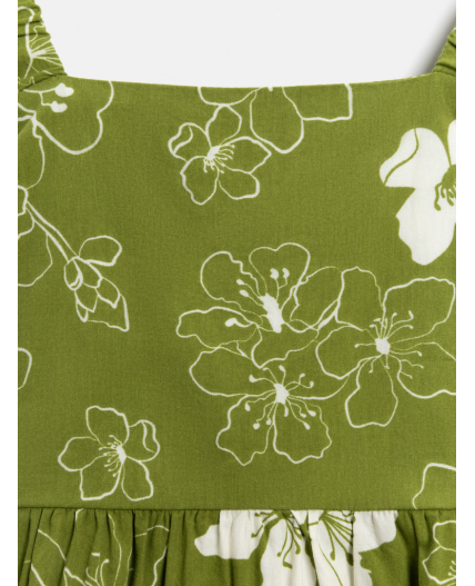 Блузка детская для девочек Petra_bl хаки принт