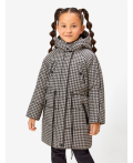 Пальто детское для девочек Rachael бежевая клетка