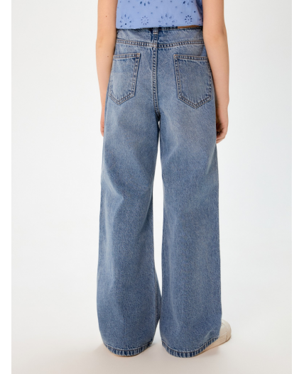 Брюки джинсовые детские для девочек Raichu1 голубой