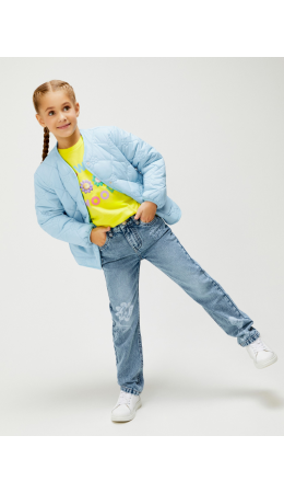 Брюки джинсовые детские для девочек Rasa синий