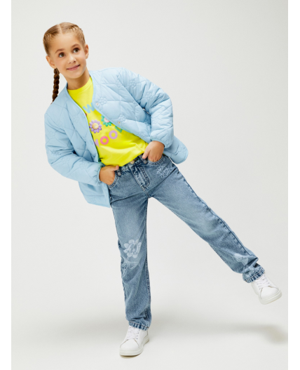 Брюки джинсовые детские для девочек Rasa синий