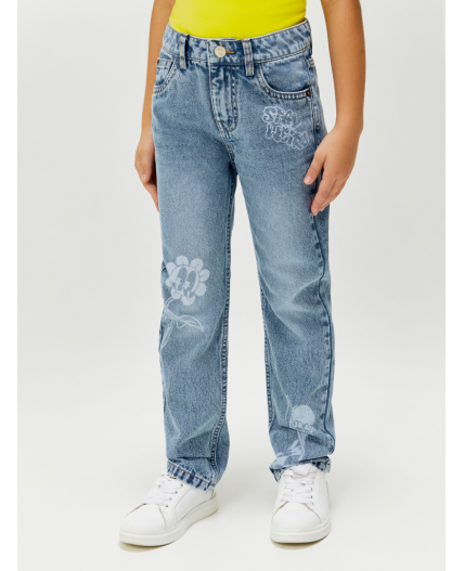 Брюки джинсовые детские для девочек Rasa синий