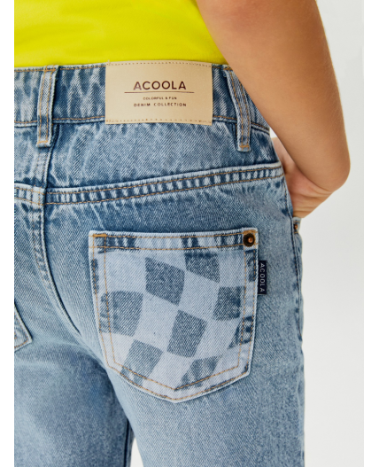 Брюки джинсовые детские для девочек Rasa синий