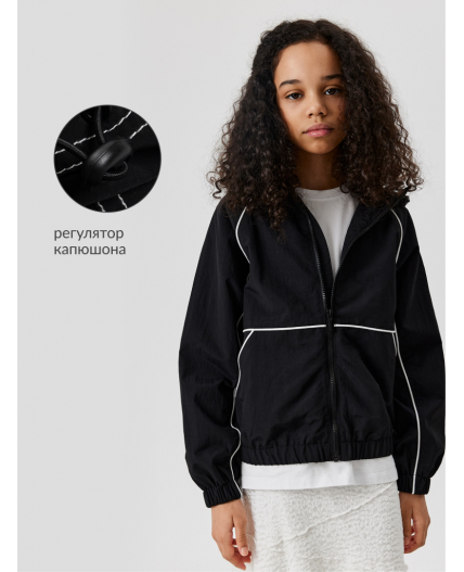 Куртка детская для девочек Rein черный