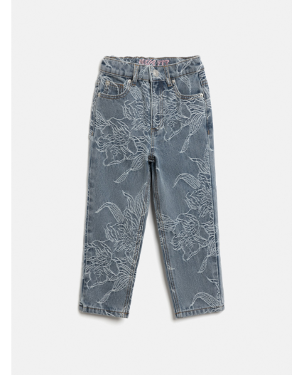 Брюки джинсовые детские для девочек Reinira синий