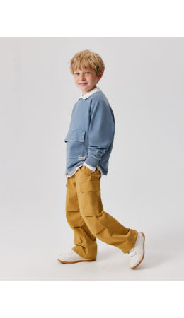 Брюки на подкладке детские для мальчиков Ritmo охра