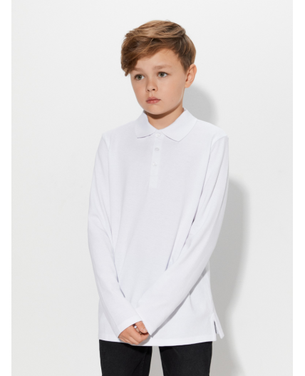 Сорочка-поло верхняя для мальчиков Rojer белый