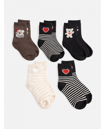 Носки детские в наборе из 5 пар Sensa цвет в ассортименте
