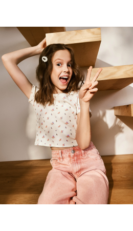 Футболка детская для девочек Skripka белый