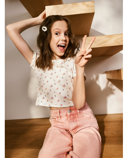 Футболка детская для девочек Skripka белый