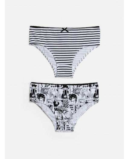 Трусы детские для девочек в наборе из 2шт Uitli цвет в ассортименте