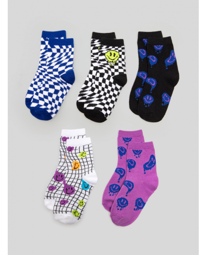 Носки детские в наборе из 5 пар Vezuvei цвет в ассортименте