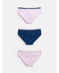 Трусы детские для девочек в наборе из 3шт Zakapa цвет в ассортименте