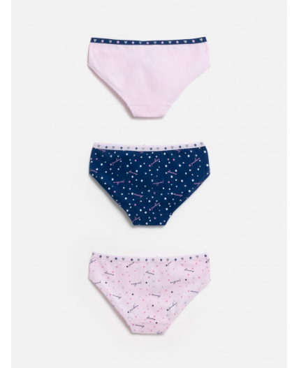 Трусы детские для девочек в наборе из 3шт Zakapa цвет в ассортименте