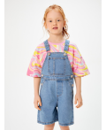 Полукомбинезон джинсовый для девочек Zeniba голубой