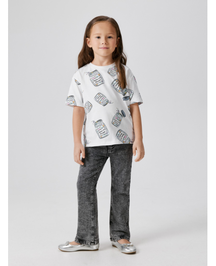 Брюки джинсовые (утепленные) детские для девочек Aldan серый