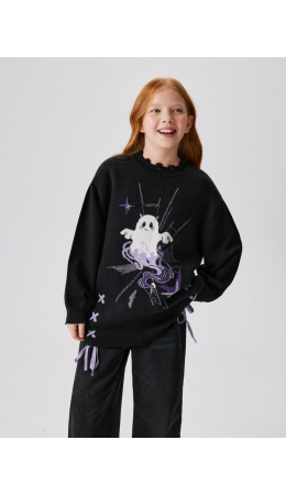 Джемпер детский для девочек Betty черный