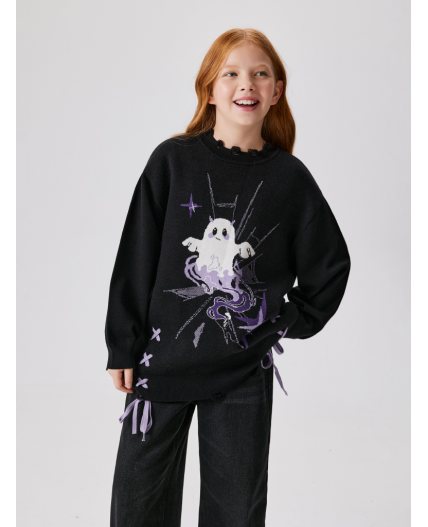 Джемпер детский для девочек Betty черный