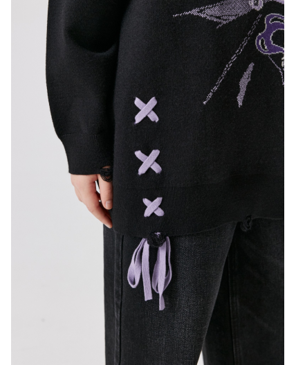 Джемпер детский для девочек Betty черный