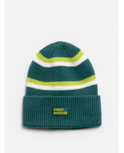 Шапка детская Biag зеленая полоска