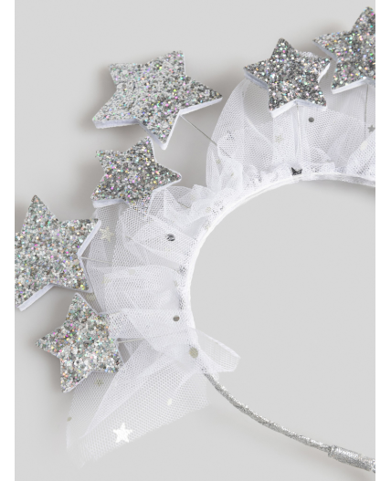 Ободок детский Celeste серебристый