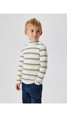 Джемпер детский для мальчиков Chitos зелено-коричневая полоска