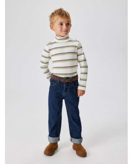 Джемпер детский для мальчиков Chitos зелено-коричневая полоска